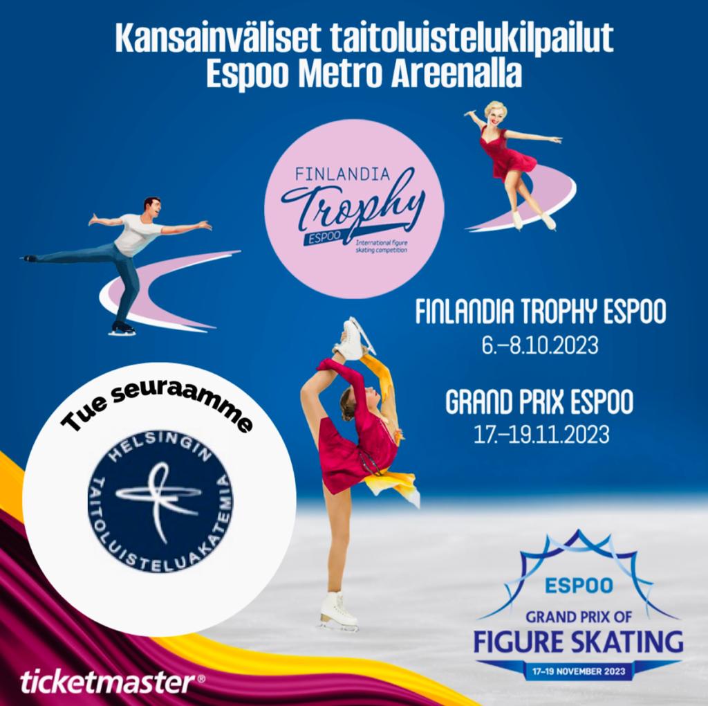 Osta liput Finlandia Trophyyn ja Grand Prix taitoluistelukilpailuihin